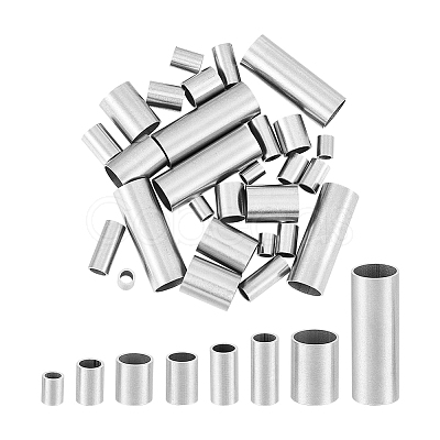 Unicraftale 304 Stainless Steel Tube Beads STAS-UN0001-73P-1