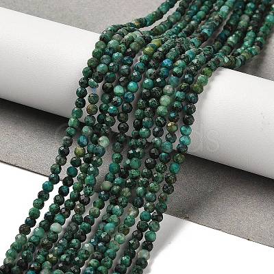 Natural Chrysocolla Beads Strands G-K373-B07-03-1