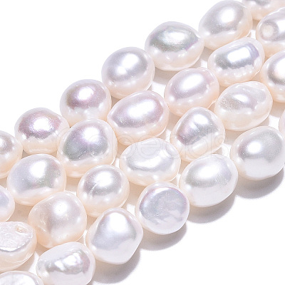 Natural Cultured Freshwater Pearl Beads Strands PEAR-N014-08F-1