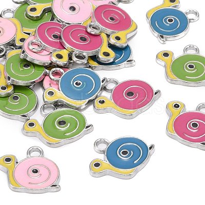 Alloy Enamel Pendants EAP069Y-1