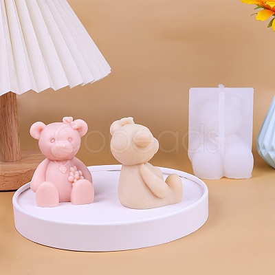 Bear Scented Candle Food Grade Silicone Molds PW-WG48046-01-1