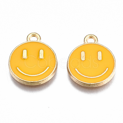 Alloy Enamel Charms X-ENAM-S121-165C-RS-1