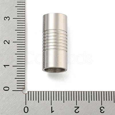 Tarnish Resistant 304 Stainless Steel Magnetic Clasps with Glue-in Ends STAS-F149-04P-D-1