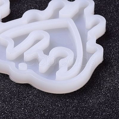 Halloween Theme DIY Pendant Silicone Molds DIY-H154-04D-1