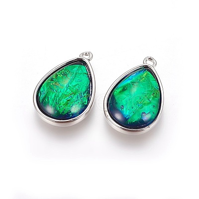 Synthetic Ammolite Pendants X-G-F610-11P-1