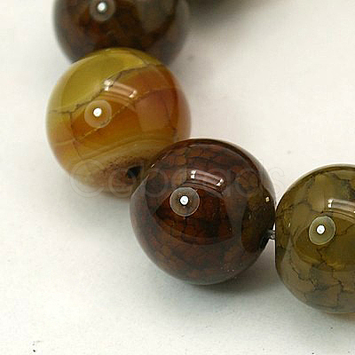 Dyed Natural Dragon Veins Agate Beads Strands G-C068-6mm-15-1