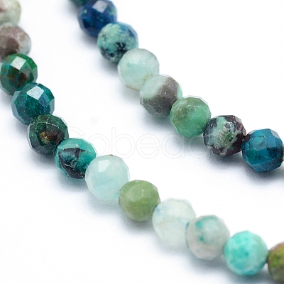 Natural Chrysocolla Beads Strands X-G-G823-13-3.5mm-1