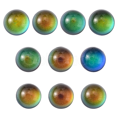 Translucent Glass Cabochons GLAA-YW0001-50-1