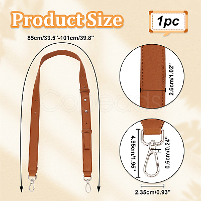 PU Leather Adjustable Bag Straps FIND-WH0137-87P-1