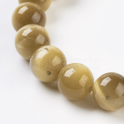 Natural Gold Tiger Eye Beads Strands G-C076-8mm-1AA-1