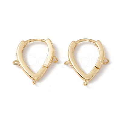 Brass Hoop Earring Findings KK-G415-09G-1