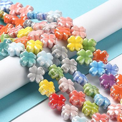 Handmade Porcelain Beads Strands X-PORC-Z001-01-1