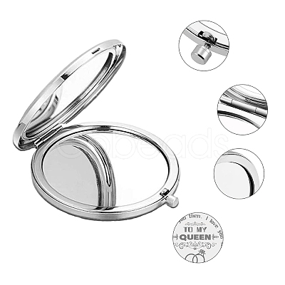 304 Stainless Steel Customization Mirror DIY-WH0245-020-1