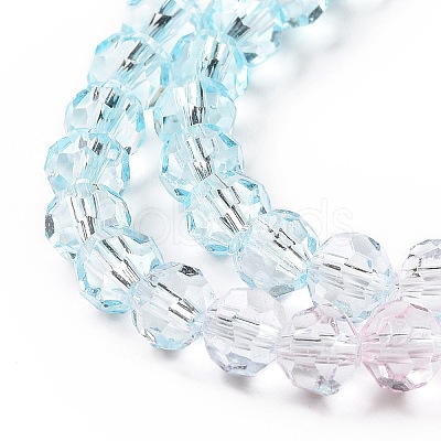 Transparent Glass Beads Strands GLAA-L045-02A-02-1