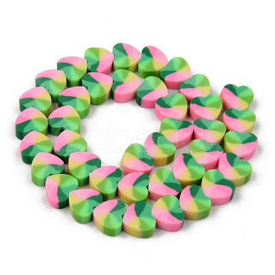 Handmade Polymer Clay Beads Strands CLAY-N008-002A-1