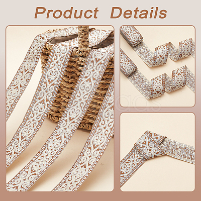 Ethnic Style Embroidery Polyester Ribbons OCOR-WH0070-10C-09-1