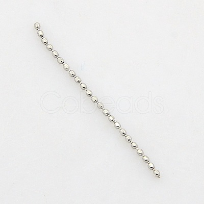 Tarnish Resistant 304 Stainless Steel Ball Chains X-CHS-A002B-F1.2mm-1