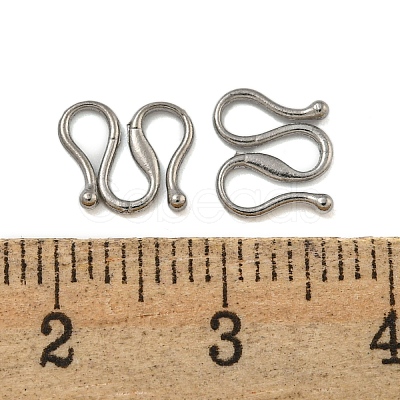 304 Stainless Steel S-Hook Clasps STAS-U007-19A-P-1