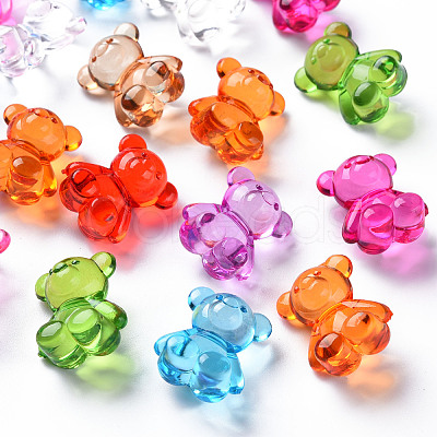 Transparent Acrylic Beads X-MACR-S373-54B-1