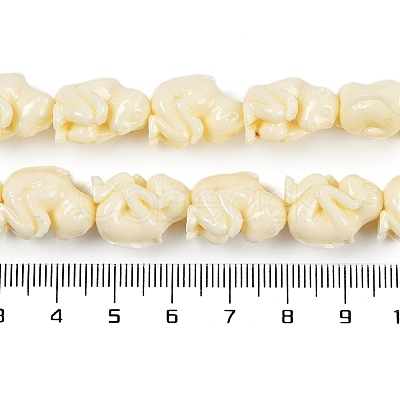 Synthetic Coral Carved Beads Strands CORA-C003-04-1