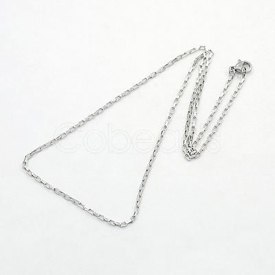 Tarnish Resistant Unisex 304 Stainless Steel Box Chain Necklaces STAS-O037-70P-1