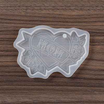 Mother's Day Pendants DIY Silicone Mold DIY-K073-15A-1