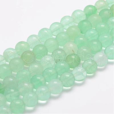 Natural Green Fluorite Bead Strands G-K153-B03-12mm-1