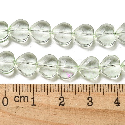 Baking Paint Transparent Glass Beads Strands DGLA-A08-T8mm-KD02-1