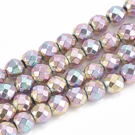 Electroplate Non-magnetic Synthetic Hematite Beads Strands G-N0318-30-D-1