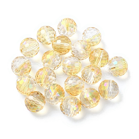 AB Color Plated Glass Beads EGLA-P059-02B-AB18-1
