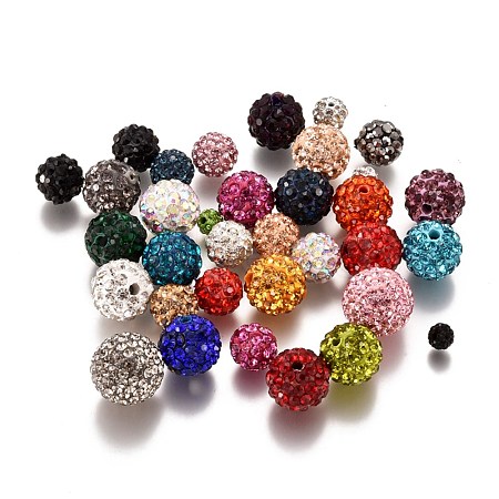 Pave Disco Ball Beads RB-XCP0001-01-1