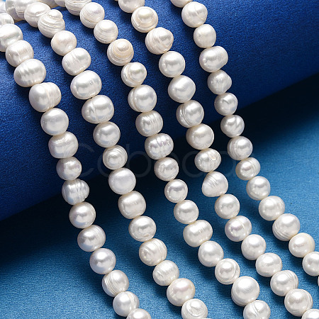 Grade A Natural Cultured Freshwater Pearl Beads Strands X-SPPA004Y-1-1