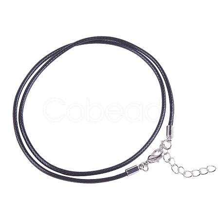 Leather Cord Necklace Making MAK-PH0002-2.0mm-01-1