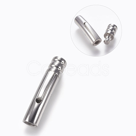 304 Stainless Steel Bayonet Clasps STAS-O114-050B-P-1