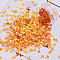 Shining Nail Art Glitter, Manicure Sequins, DIY Sparkly Paillette Tips Nail, Umbrella, Dark Orange, 5x4x0.3mm, 1g/box