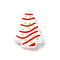 Christmas Theme Silicone Focal Beads, Silicone Teething Beads, Christmas Tree, 30x21x9mm, Hole: 3.5mm