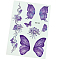 Body Art Tattoos, Temporary Tattoos Paper Stickers, Butterfly, Medium Purple, 21x15cm