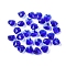 Transparent Glass Beads, Faceted, Heart, Medium Blue, 10x10x7mm, Hole: 1~1.2mm