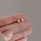 Alloy Earrings for Women, with 925 Sterling Silver Pin, Star, 10mm