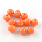 Round Imitation Gemstone Acrylic Beads, Coral, 20mm, Hole: 3mm, about 110pcs/500g