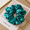 Tie Polyester Fibre Elastic Hair Accessories, for Girls or Women, Scrunchie/Scrunchy Hair Ties, Turquoise, 150~160mm