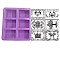 DIY Silicone Soap Molds, Resin Casting Molds, For UV Resin, Epoxy Resin Jewelry Making, Purple, Rectangle, 200x225x27mm