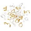 Brass Clip-on Earrings Findings KK-TA0007-66-6