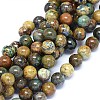 Natural Chrysocolla Beads Strands G-F602-06-10mm-1