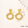 Vintage Exaggerated Metal Flower Heart Earrings for Party Wedding. BS9108-3-1