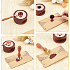 Brass Wax Seal Stamps with Rosewood Handle AJEW-WH0412-0113-3