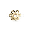 6-Petal Brass Bead Caps FIND-WH0110-144-2