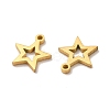 Ion Plating(IP) 304 Stainless Steel Charms STAS-M089-57G-2