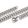 Men's Cuban Link Chain Necklaces NJEW-L172-02B-1