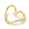 Rack Plated Brass Heart Links KK-Z039-33G-2